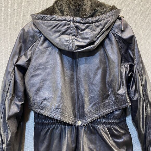 Sergio Vadducci Genuine Leather Jacket Coat Removable Lining Piel Women's Large - Picture 4 of 9